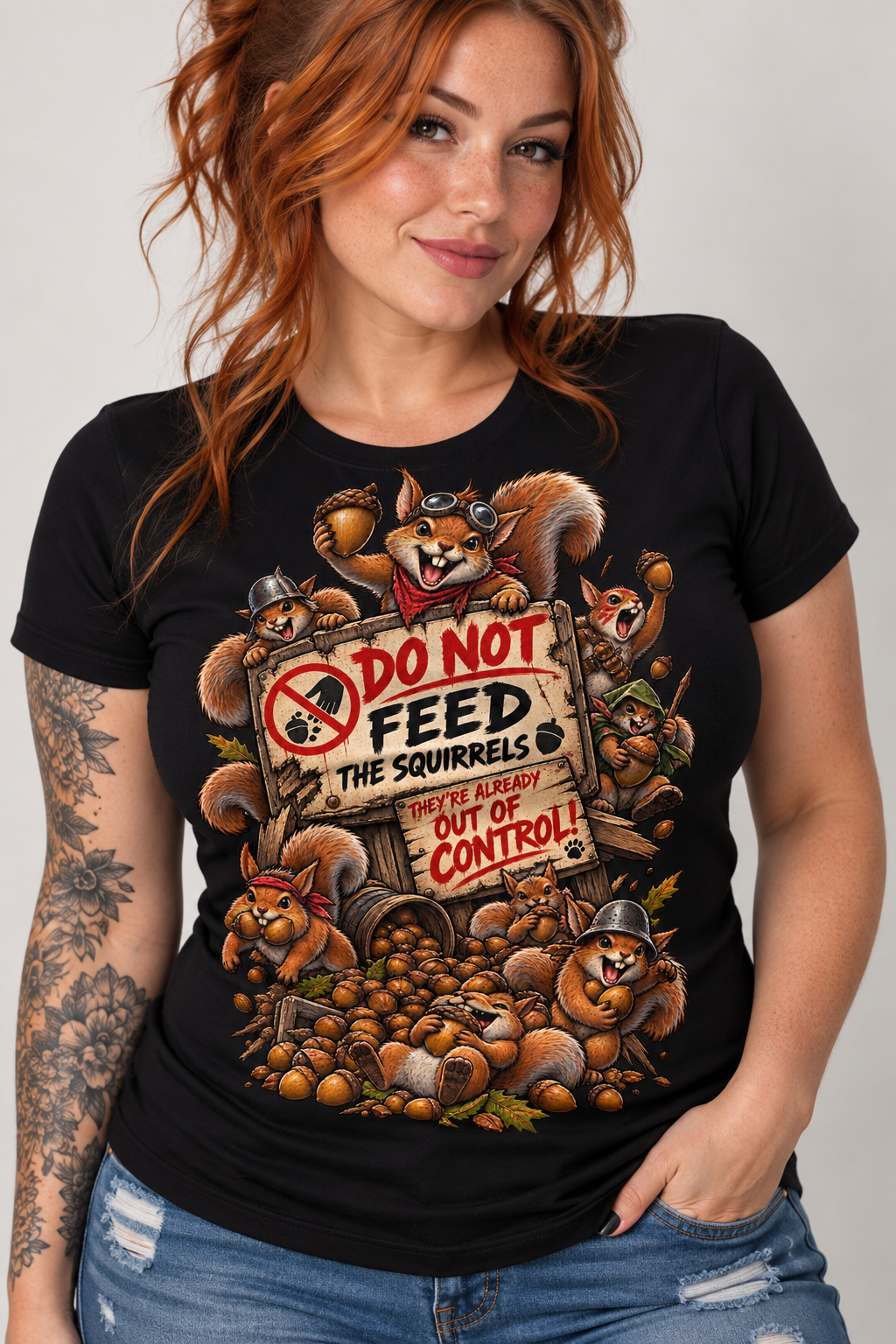 Do Not Feed Squirrels Typal Magic T-shirt
