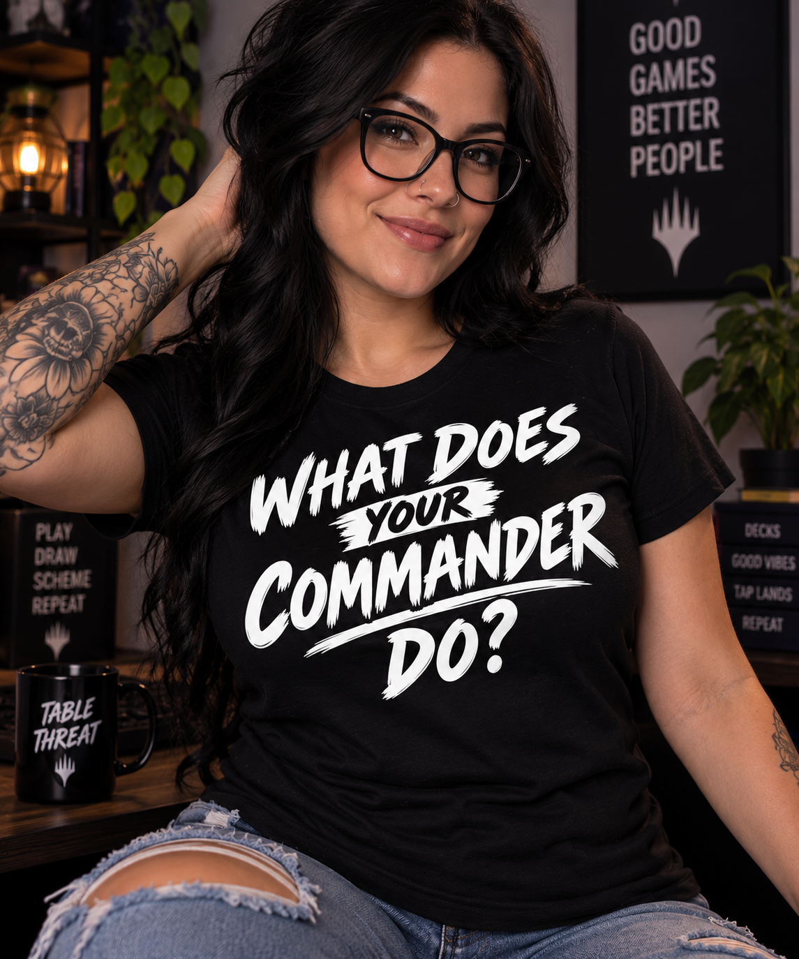 What Does Your Commander Do? T‑Shirt