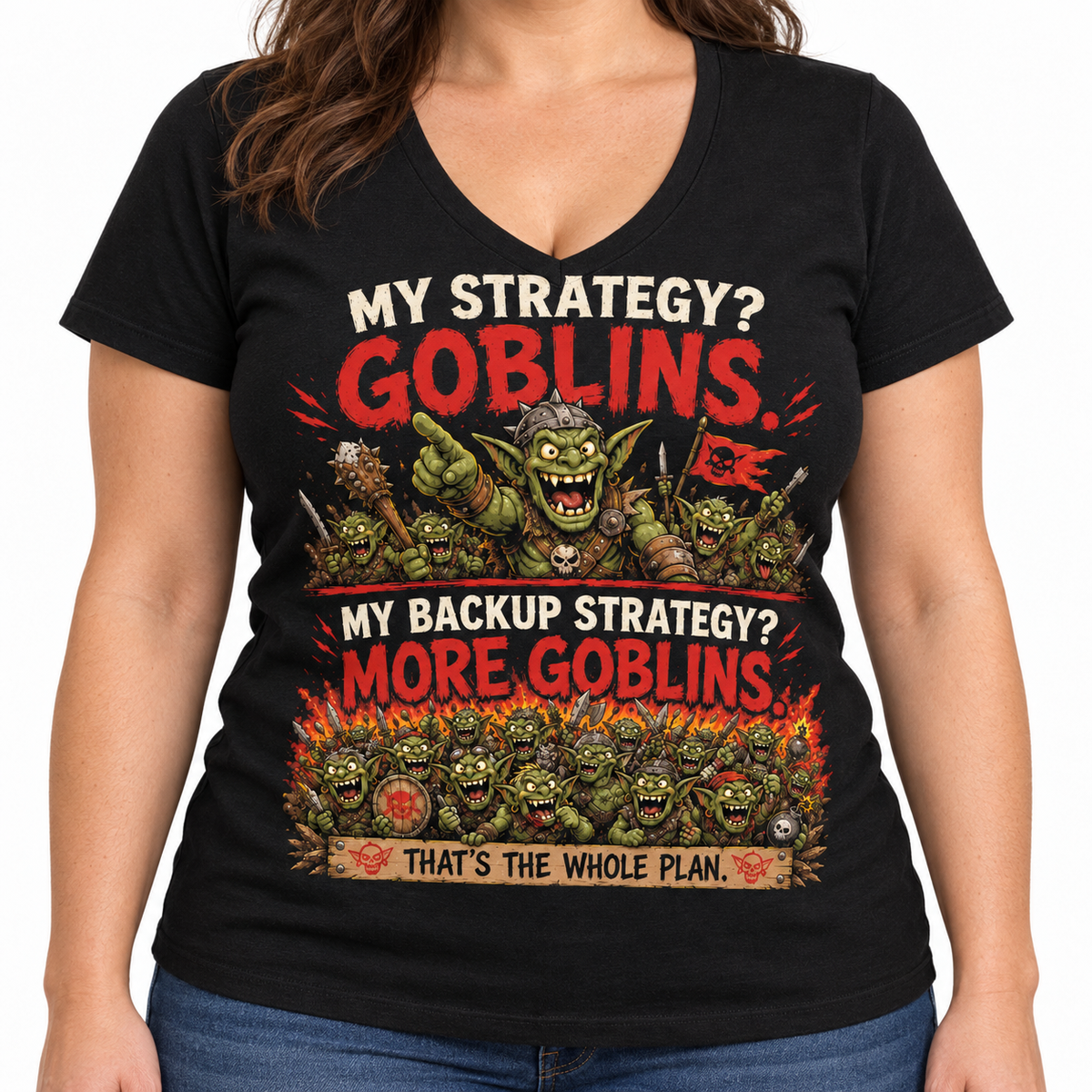 Goblins Strategy V-Neck Shirt