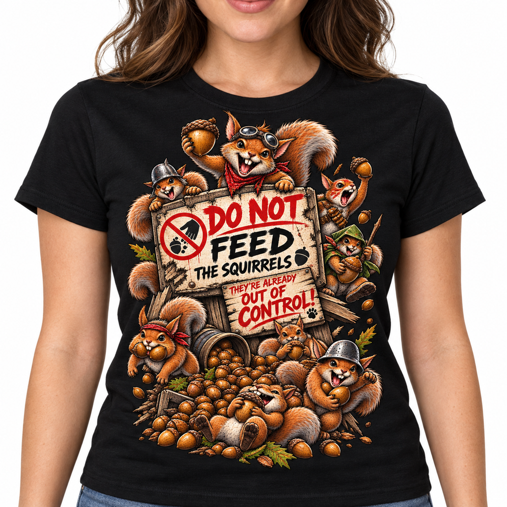 Do Not Feed Squirrels Typal Magic T-shirt